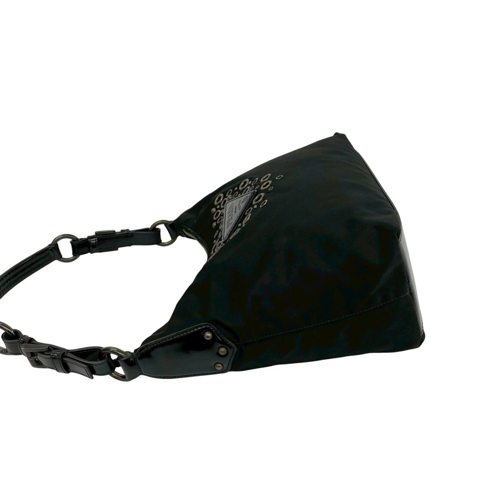 PRADA Black Leather Shoulder Bag - Picture 5 of 10